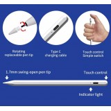 Stylus Pen Smart Touch Pencil Bluetooth Stift für iPad Modelle ab 2018 - Weiss