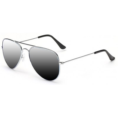 Sunglasses "For The Look" - Lunettes de soleil style Aviator avec protection UV - Argent