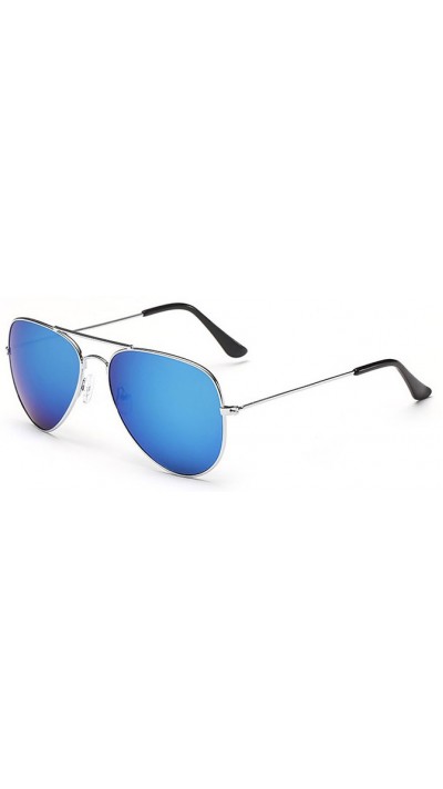 "For The Look" Sunglasses - Sonnenbrille in Aviator Style mit UV Schutz - Blau