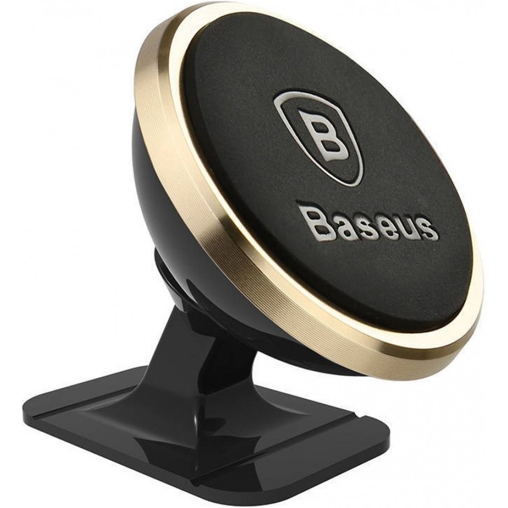 Support 360 magnétique voiture cockpit Baseus - Or