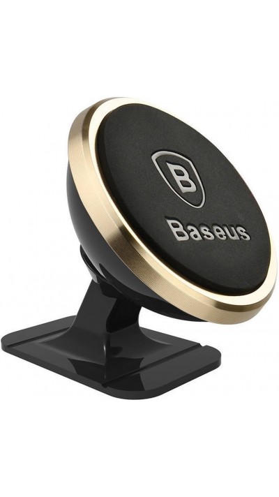 Support 360 magnétique voiture cockpit Baseus - Or