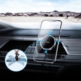 Joyroom Auto Magnetischer Halter Qi Drahtlos Induktiver Ladegerät 15W MagSafe Kompatibel für iPhone JR-ZS240 - Schwarz