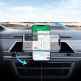Joyroom Auto Magnetischer Halter Qi Drahtlos Induktiver Ladegerät 15W MagSafe Kompatibel für iPhone JR-ZS240 - Schwarz