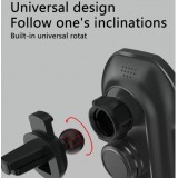 High-Tech Handyhalter 10W Qi fürs Auto - Smart Sensor mit Wireless charging - Silber