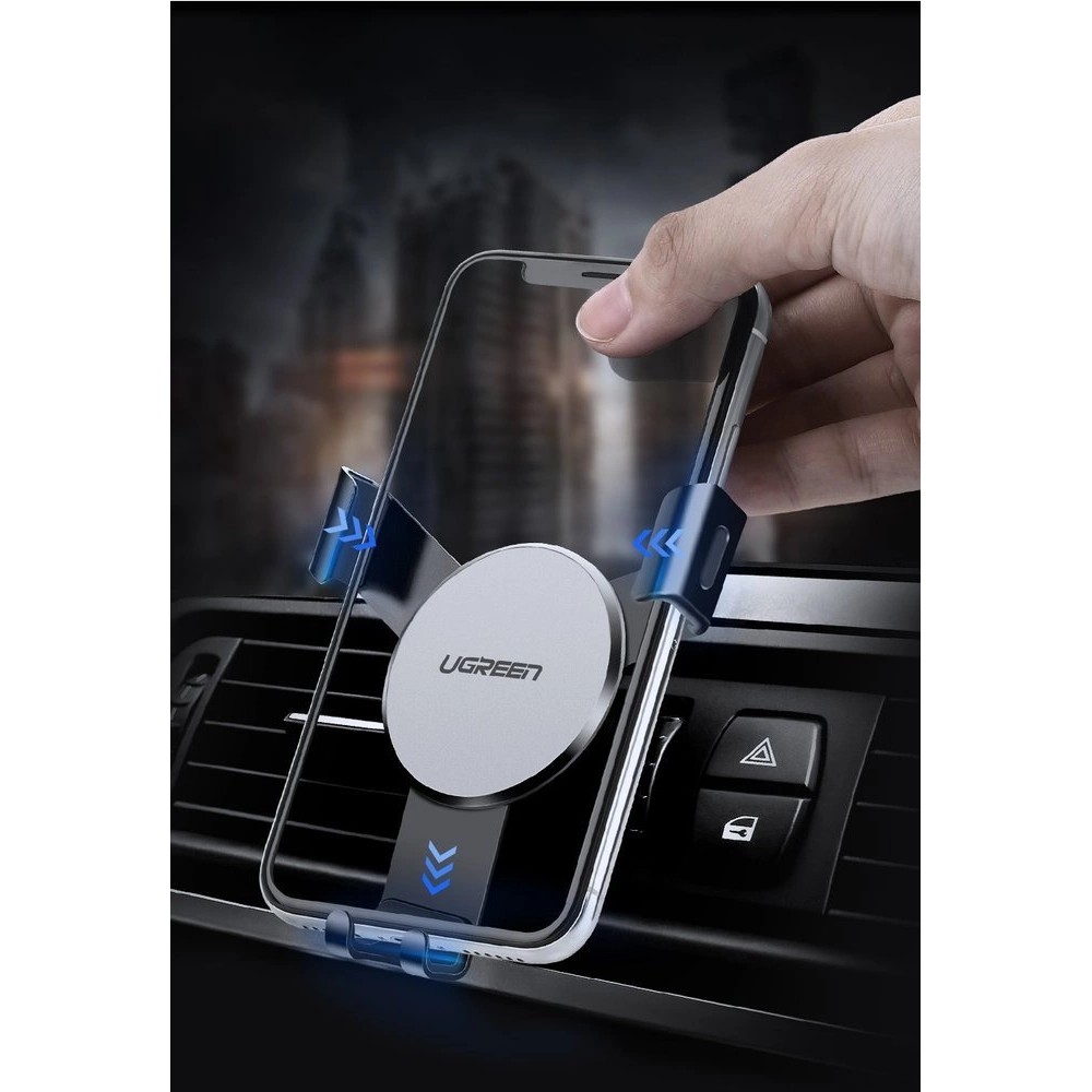 Support de téléphone Gravity Ugreen LP130 40907 pour aération de voiture - Argent