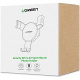 Support de téléphone Gravity Ugreen LP130 40907 pour aération de voiture - Argent
