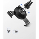Support de téléphone Gravity Ugreen LP130 40907 pour aération de voiture - Argent