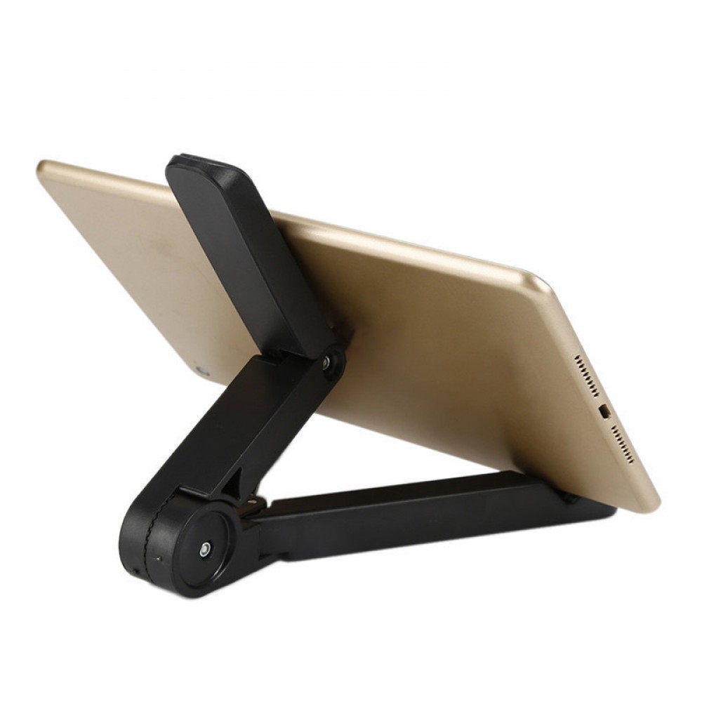 Support de téléphone universel pliable pour tablette, trépied de bureau réglable - Noir