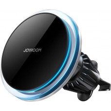 Joyroom Auto-Handyhalter mit Qi 15W Induktiv-Ladegerät, USB-C, MagSafe-kompatibel für Lüftung - Schwarz