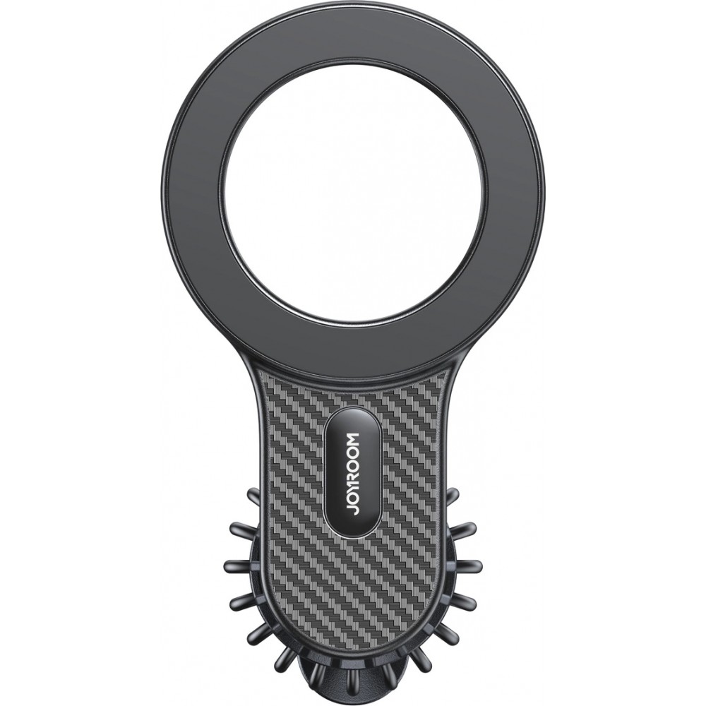 Support de voiture magnétique look carbon pour iPhone avec MagSafe Joyroom JR-ZS355 - Noir
