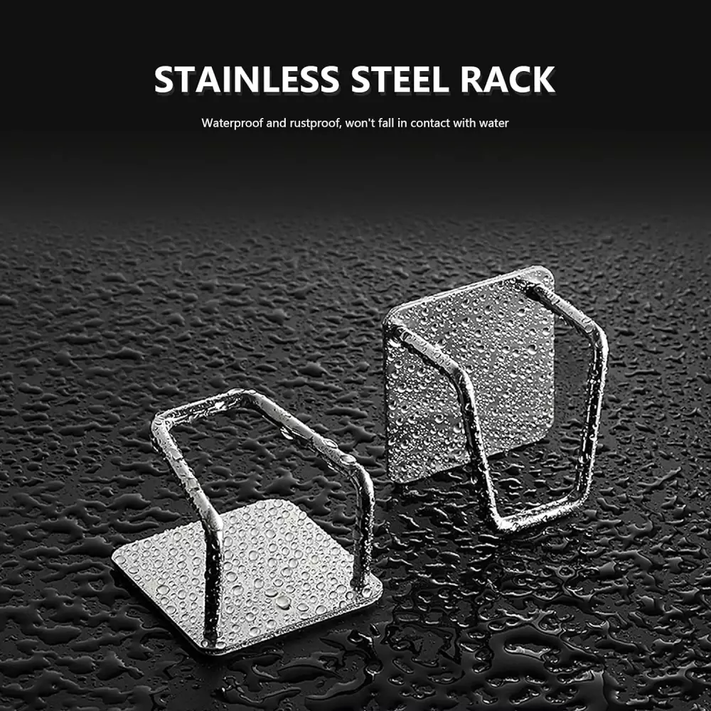 Support en acier inoxydable pour éponges et vaisselle pour évier, cuisine & salle de bains - Argent