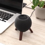 Holz Ständer für Apple HomePod Mini aus massivem Holz Tripod Tischhalterung Metall Holz Konstruktion