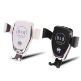 Wireless Smartphone Halterung Car Mount 10W Qi Universal Halterung Klammer- & Kleb Aufsatz - Schwarz