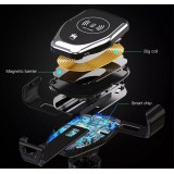 Wireless Smartphone Halterung Car Mount 10W Qi Universal Halterung Klammer- & Kleb Aufsatz - Schwarz