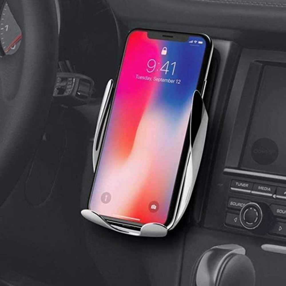 eleganter Handyhalter fürs Auto - Smart Sensor + Wireless charging