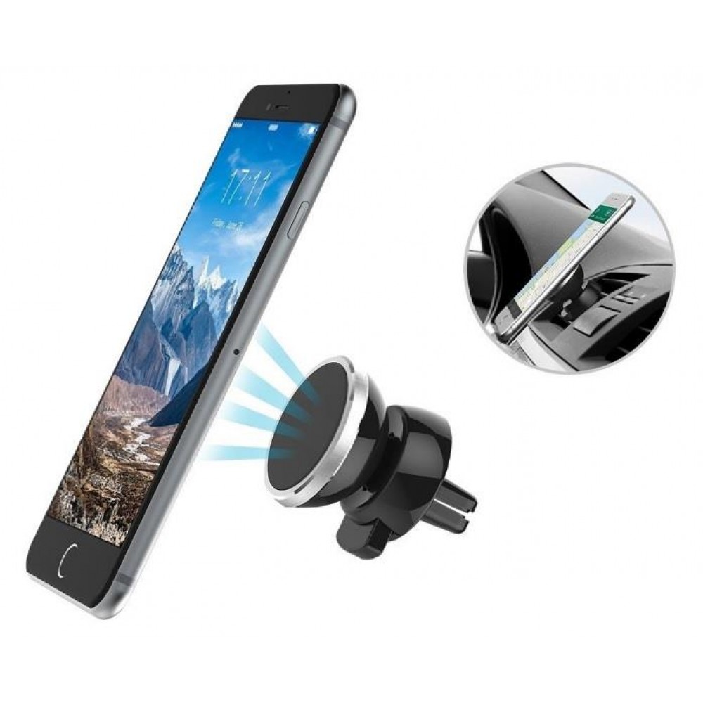 Support rotatif magnétique universel de téléphone de voiture pour la ventilation - Fixation 360°