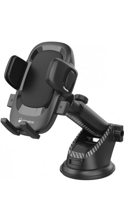 Support universel de téléphone voiture robuste à 360 degrés pare-brise & tableau de bord - PhoneLook - Noir