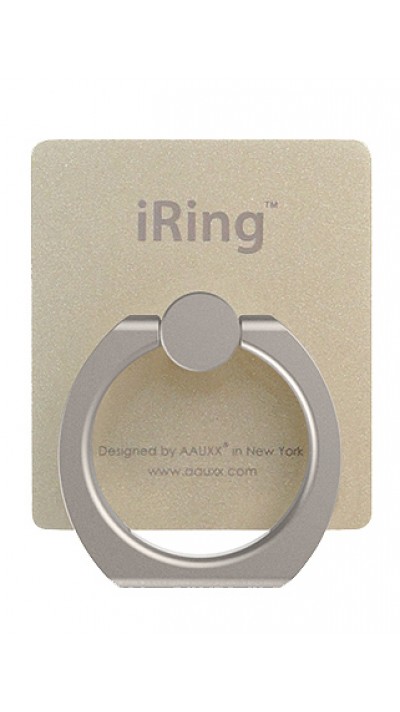 iRing support 360° - Support de doigt interchangeable pour Smartphone / Tablettes - Or
