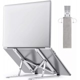 Support universel pour ordinateur portable et tablette en aluminium pliable et compact - Argent