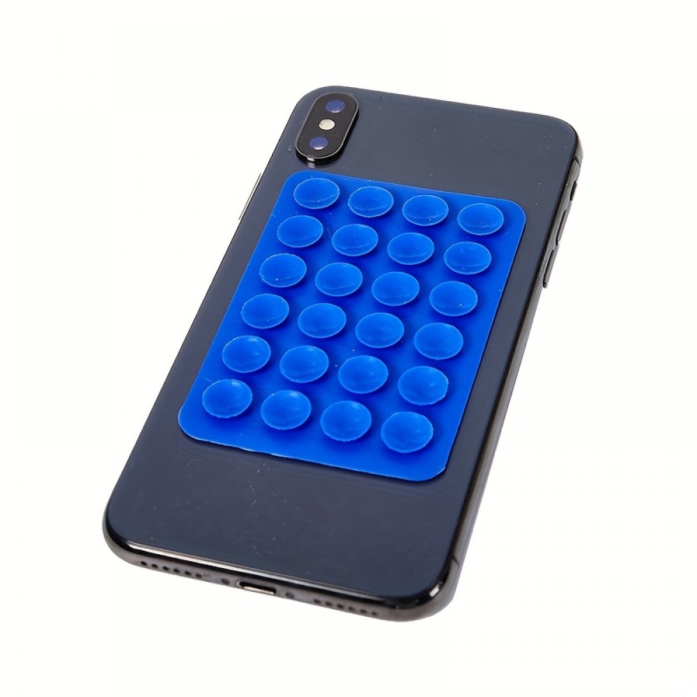 Universal Smartphone Halterung - Selbstklebender Silikon Aufsatz mit Saugnäpfen zum Befestigen - Violett