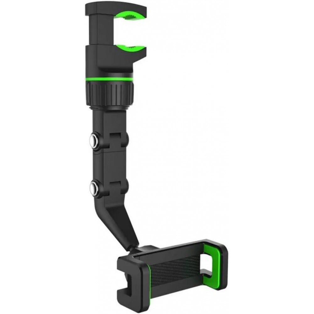 Support rétroviseur et universel pour smartphone - Accoche multi-fonctions bras flexible et pince - Noir