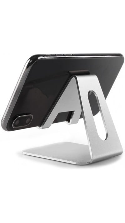 Support universel pour smartphone et tablette en aluminium Desktop Stand - Argent