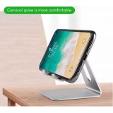 Support universel pour smartphone et tablette en aluminium Desktop Stand - Noir