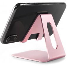 Support universel pour smartphone et tablette en aluminium Desktop Stand - Rose