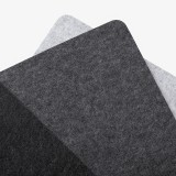 Übergroße rutschfeste Mausunterlage aus Filz und Kunstleder für Büro und Gaming (80 x 40 cm) - Bicolor Dunkelgrau / Braun