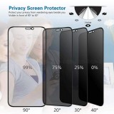 Tempered Glass Privacy iPhone 7 Plus / 8 Plus - Vitre de protection d'écran anti-espion en verre trempé