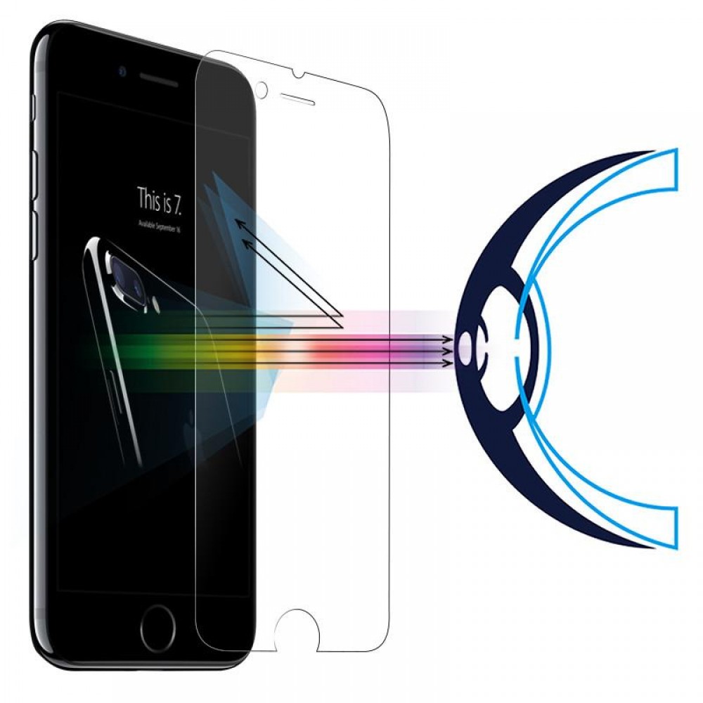 Tempered Glass Schutzglas anti-Blue Light - iPhone X / Xs