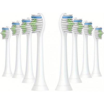 Têtes de brosse à dents de remplacement diamond clean Philips Sonicare (pack de 8) - Blanc