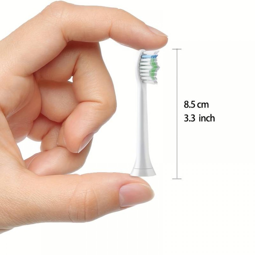 Têtes de brosse à dents de remplacement diamond clean Philips Sonicare (pack de 8) - Noir