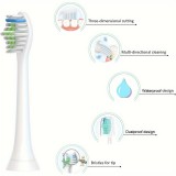 Têtes de brosse à dents de remplacement diamond clean Philips Sonicare (pack de 8) - Noir