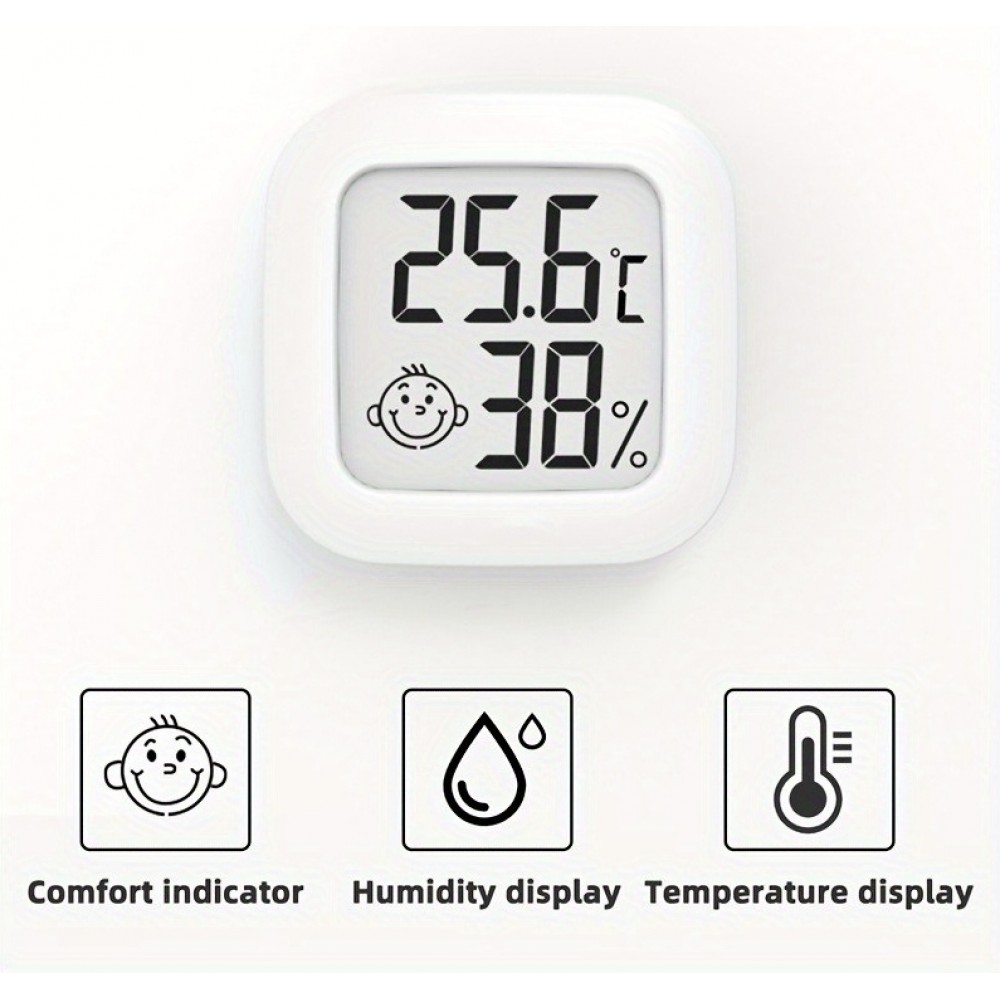 Intelligenter Mini LCD Digitalthermometer-Hygrometer für Temperatur und Luftfeuchtigkeit
