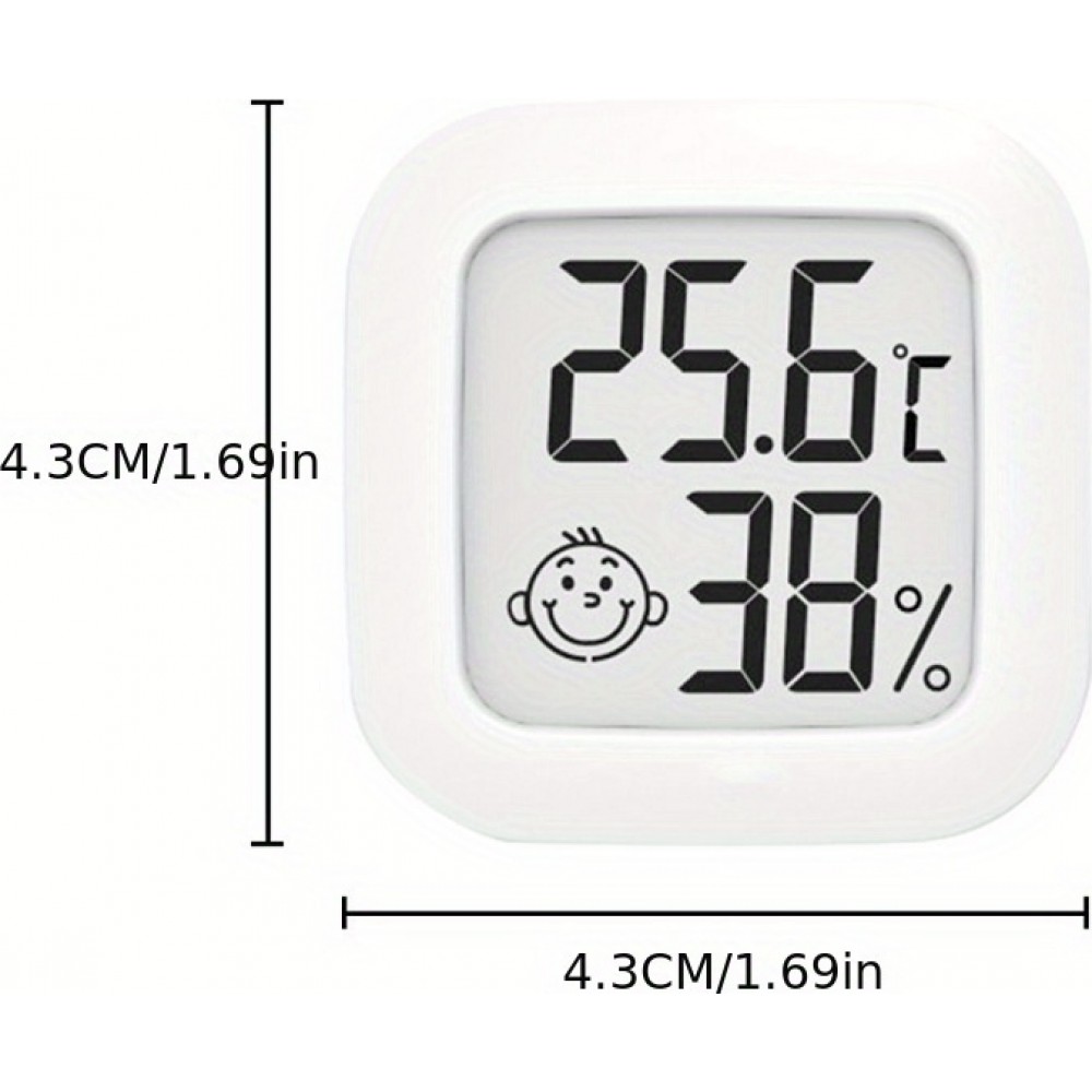 Intelligenter Mini LCD Digitalthermometer-Hygrometer für Temperatur und Luftfeuchtigkeit
