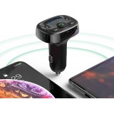 Transmetteur Bluetooth chargeur voiture Baseus S-09A édition internationale - Noir