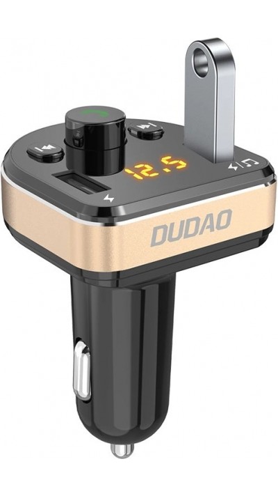 Transmetteur FM Bluetooth chargeur de voiture MP3 3.1A 2 ports USB R2Pro - Noir