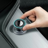 Baseus Enjoy FM Transmitter Auto Ladegerät LED 2x USB / 3.5mm Klinkenstecker Drahtloser MP3-Player Bluetooth 5.0 3.4A (CCLH-01) - Schwarz