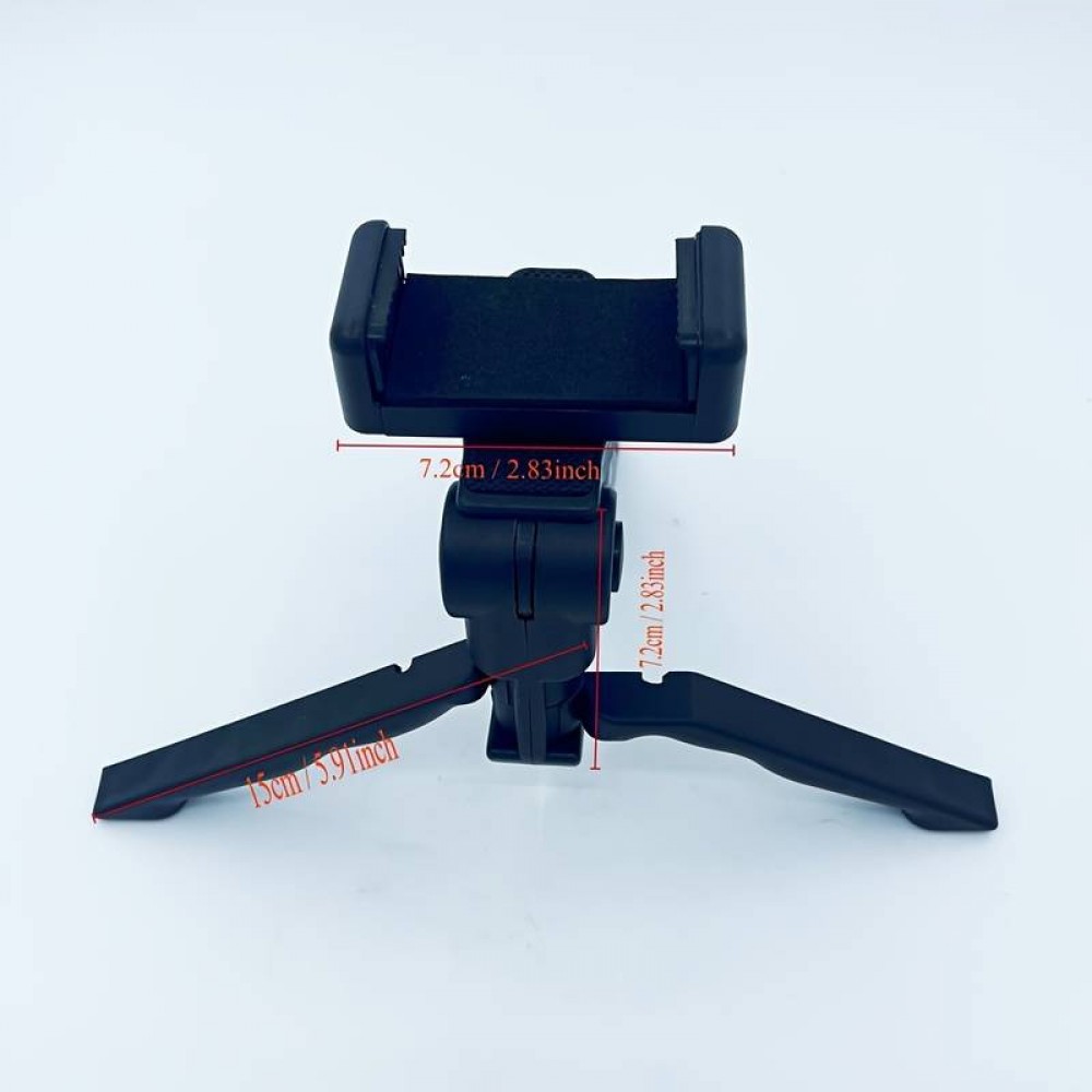 Ausziehbares Smartphone-Stativ mit Selfie-Stange und 360-Grad-Drehung - Schwarz