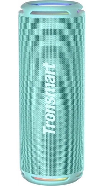 Tronsmart T7 Lite enceinte Bluetooth 5.3 24W IPX7 sans fil avec lumière LED - Turquoise