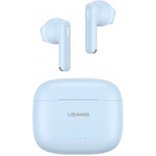 USAMS Dual-mic ENC Earbuds écouteurs sans fil Bluetooth 5.3 avec suppression du bruit - Bleu
