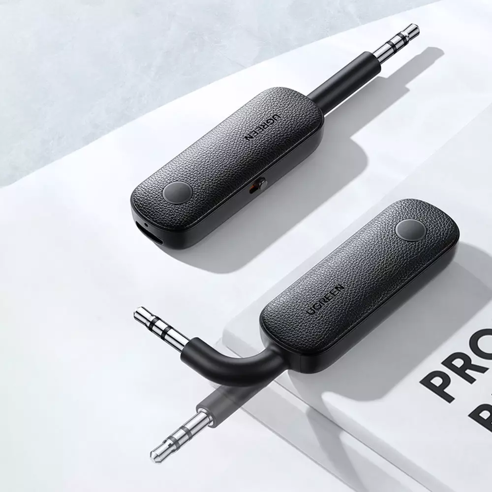 Ugreen 2 in 1 Bluetooth 5.0 Sender Empfänger mit Mini Jack 3.5mm - Schwarz