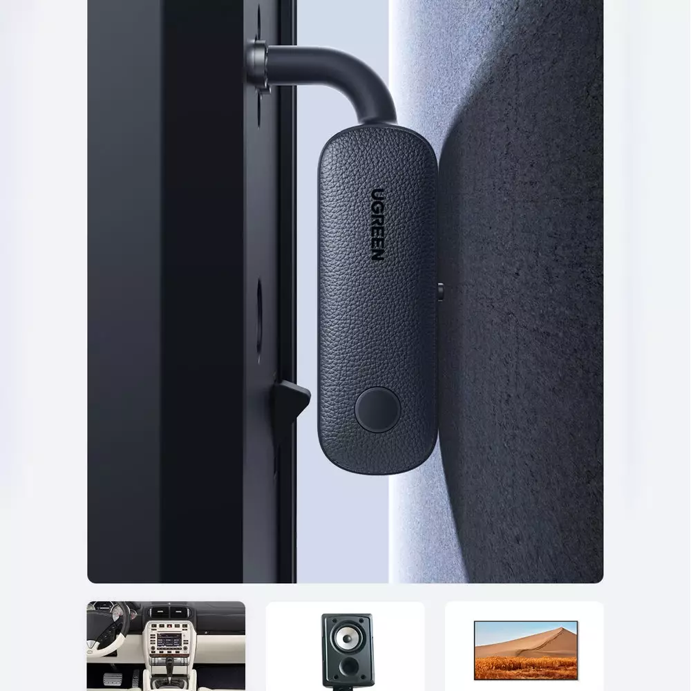 Ugreen 2 in 1 Bluetooth 5.0 Sender Empfänger mit Mini Jack 3.5mm - Schwarz