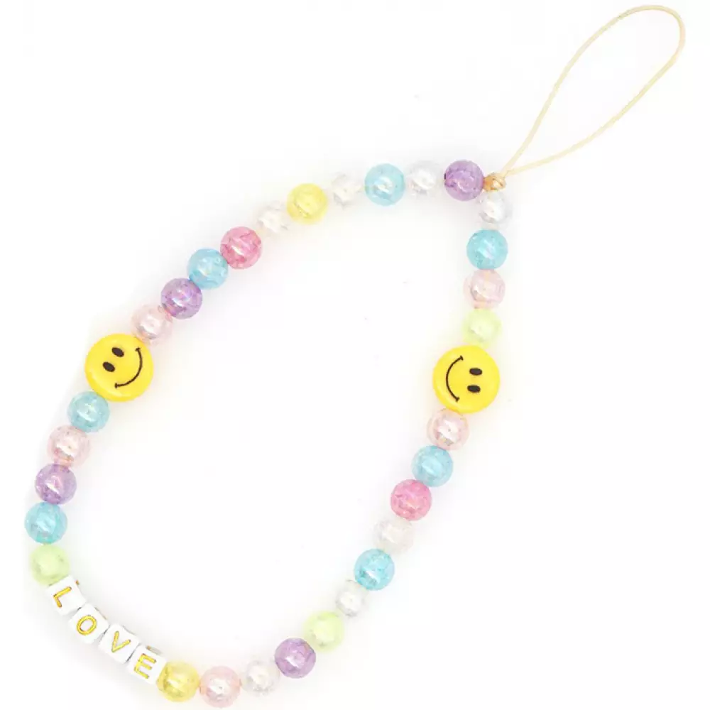 Universal Smartphone Armband Schmuck Charms - N°31 LOVE smiley multicolor