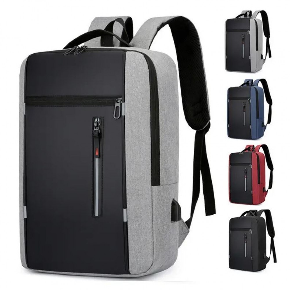 Universal Travel Urban Backpack waterproof - Transport Rucksack für Notebook 15.6 Zoll (MacBook, HP, Acer) - Grau