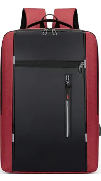 Universal Travel Urban Backpack waterproof - Sac à dos de transport pour ordinateur portable 15.6 pouces (MacBook, HP, Acer) - Rouge