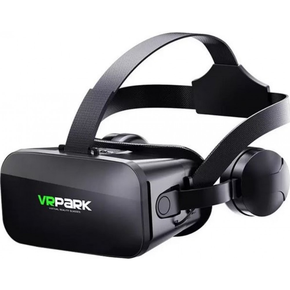 VR PARK 3D VR Virtual Reality Brille + Kopfhörer - Schwarz