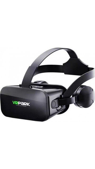 VR PARK 3D VR Virtual Reality Brille + Kopfhörer - Schwarz