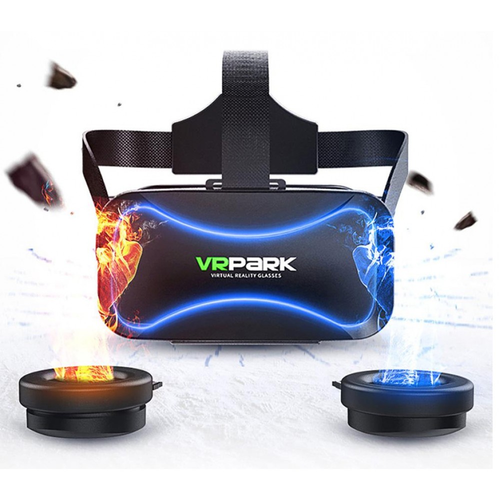 VR PARK 3D casque VR Virtual Reality + écouteurs - Noir